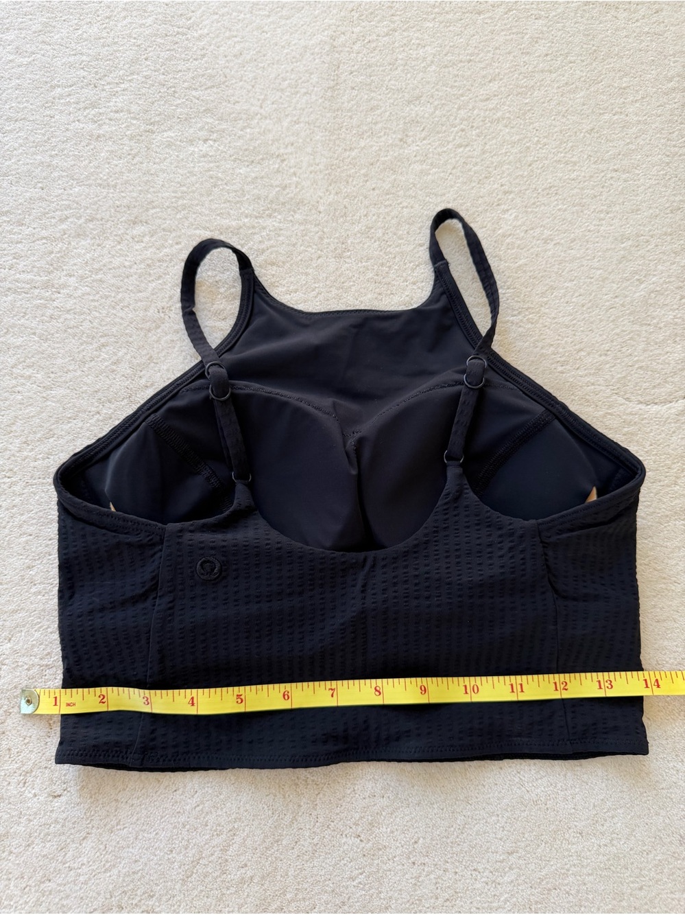 lululemon athletica Black High-Neck Swim Sports Bra - Picture 5 of 6
